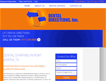 Tablet Screenshot of dental-directions.com